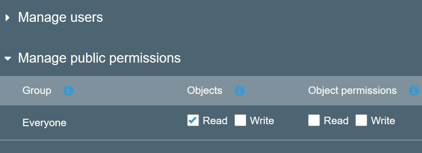 aws s3 amazon setup object permission